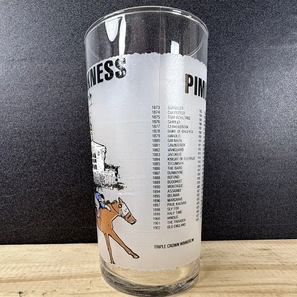 108th Preakness‎ Pimlico Baltimore MD 1983 Horse Race Souvenir Drinking Glass